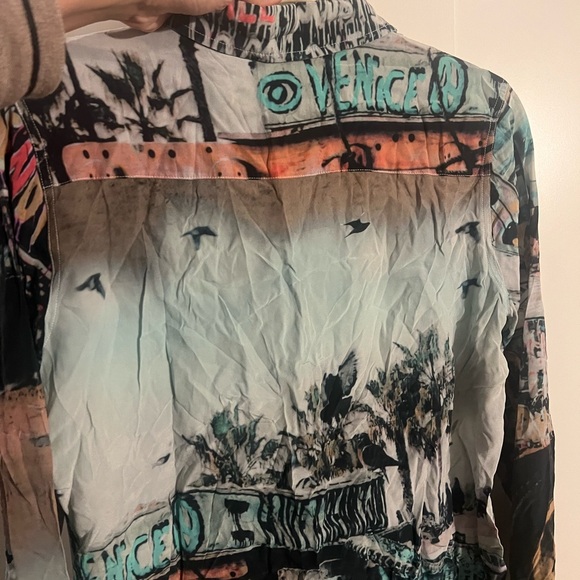 True Religion Artistic Graphic Button Down Shirt - Picture 5 of 7